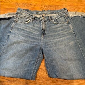 American eagle wide leg high rise jeans